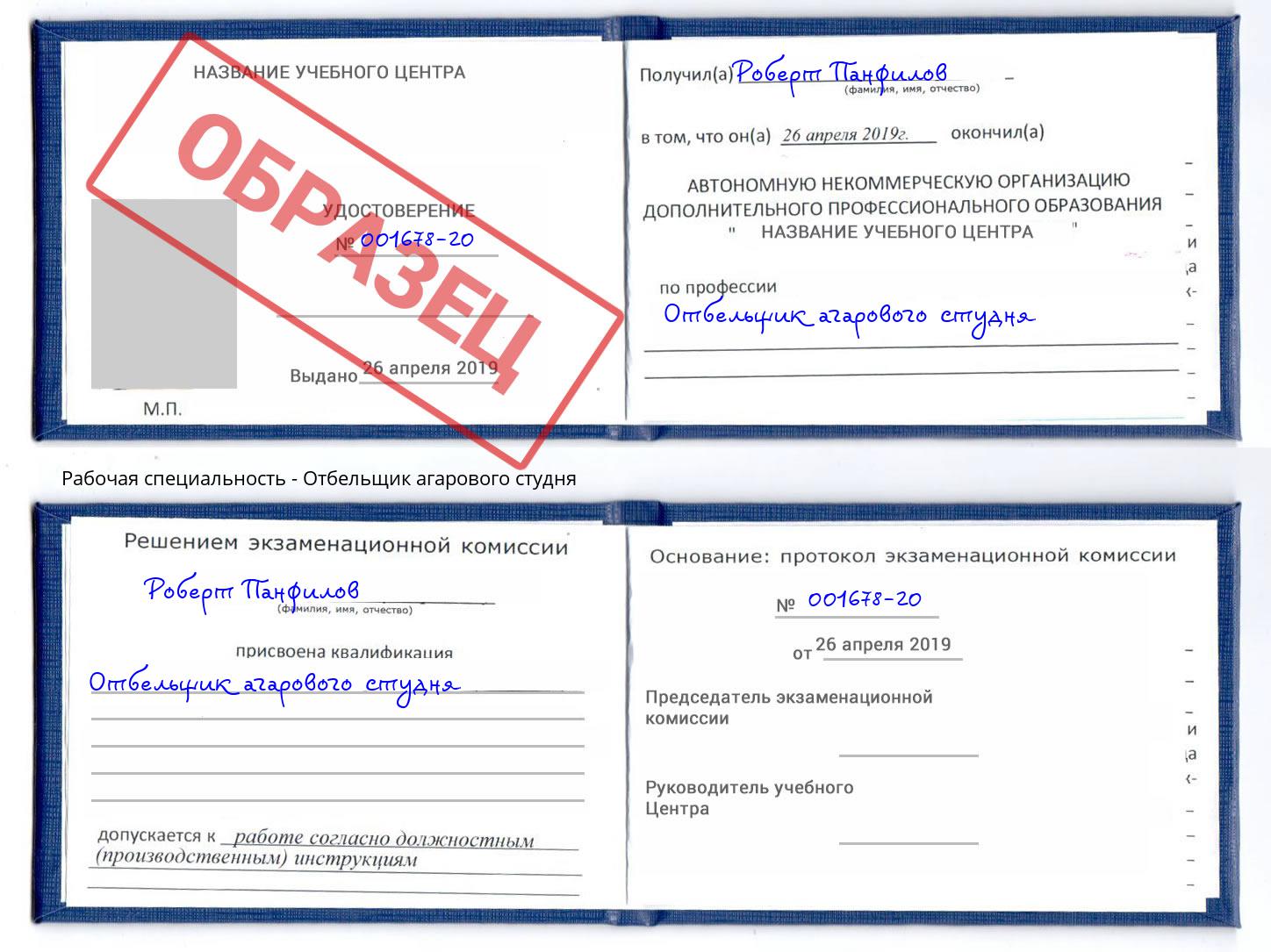 Отбельщик агарового студня Кушва
